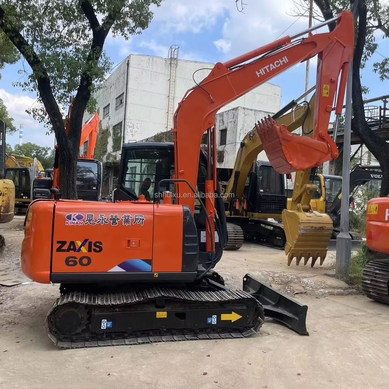 Meilleur vendeur HITACHI 60 Excavateur hydraulique à rampe d'occasion Bonne qualité/machine de creusement d'occasion HITACHI 60 vente à chaud