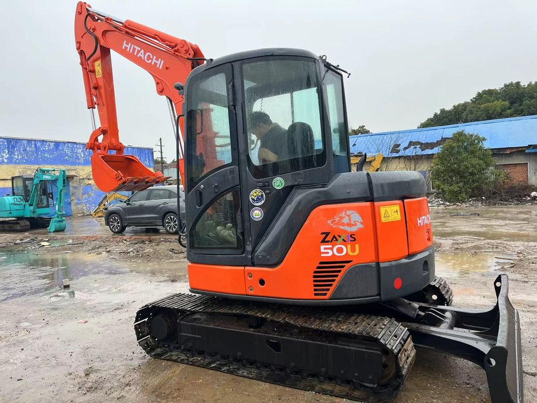Excavateur d'occasion Hitachi50U/mini-excavateur d'occasion Hitachi 55u à vendre creuseuse d'occasion Hitachi mini-creuseuse 55U