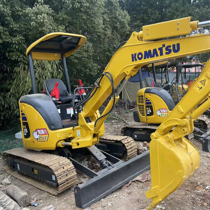 mini Japan Komatsu35 Excavateur d'occasion pour usage domestique à l'intérieur Excavateur de 3,5 tonnes Excavateur d'occasion japonais