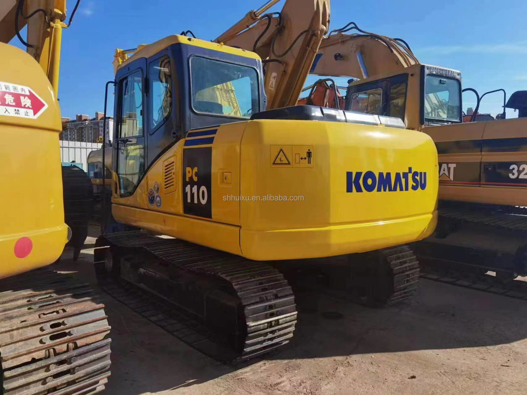 Excavateur de terre à main utilisée Komatsu PC110 machines à main utilisées excavateurs de trous de poste à main utilisée excavateurs d'occasion à vendre