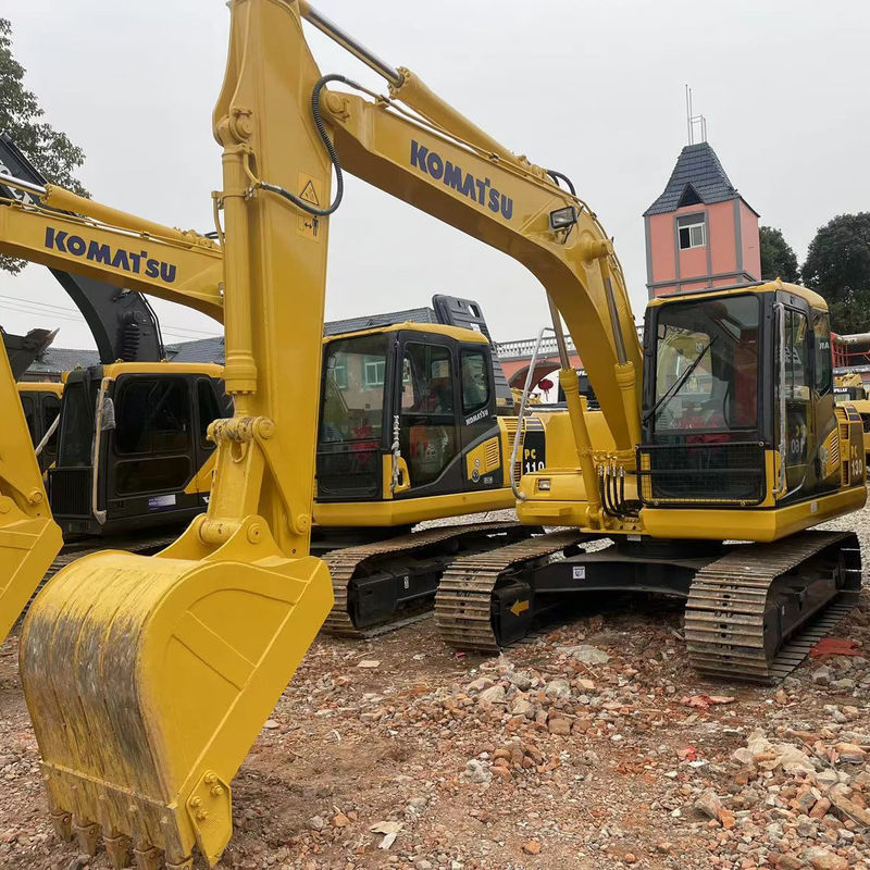 Excavateur de terre à main utilisée Komatsu PC130 machines utilisées 13 tonnes excavateurs de trous de poste à main utilisée excavateurs d'occasion à vendre