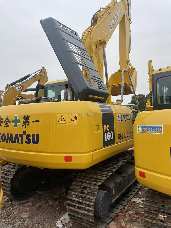 Excavateur de terre à main utilisée Komatsu PC160 machines utilisées 16 tonnes excavateurs de trous de poste à main utilisée excavateurs d'occasion à vendre