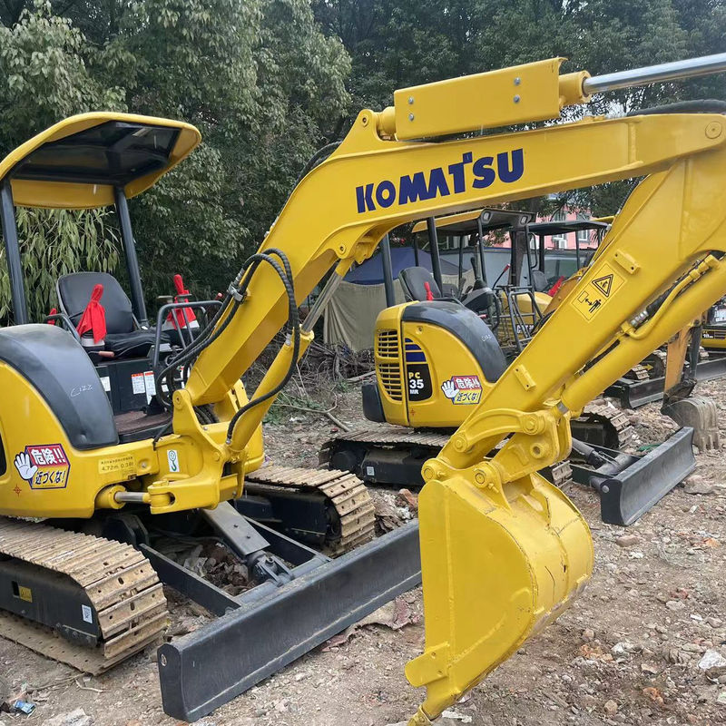 Mini-excavateur d'occasion Komatsu PC35 sans cabine petit creuseur d'occasion machines mini-excavateur d'occasion creuseur d'occasion à vendre