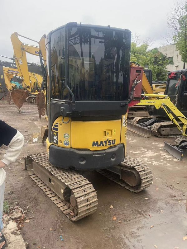 Chine excavateur de jardin Komatsu PC20 avec cabine mini-excavateur pour l'équipement agricole utilisé ferme