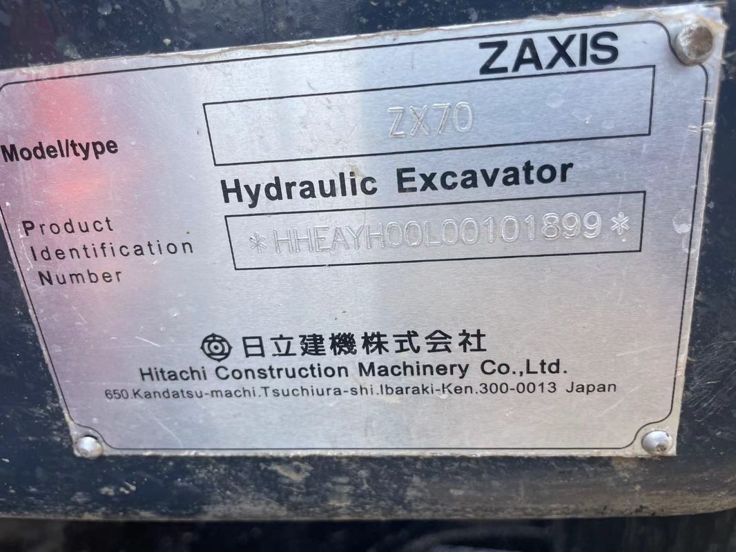 Mini-excavateur d'occasion Hitachi 70 excavateur petite machine d'occasion de 7 tonnes excavateur de terre à main petit excavateur