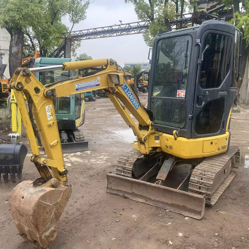 prix bas utilisé excavateur Komatsu PC20 avec cabine importation excavateur Japon Komatsu hydraulique rampant excavateur d'occasion