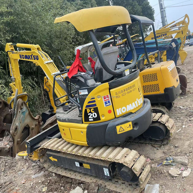 La plus petite mini-excavatrice Komatsu PC20 sans cabine petite excavatrice utilisée mini-machinerie l'excavateur meilleur excavateur rampant