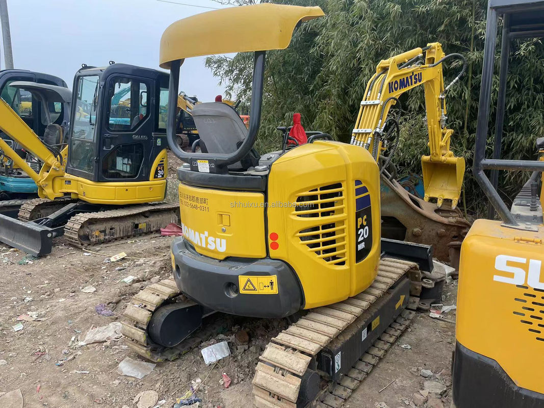 La plus petite mini-excavatrice Komatsu PC20 sans cabine petite excavatrice utilisée mini-machinerie l'excavateur meilleur excavateur rampant