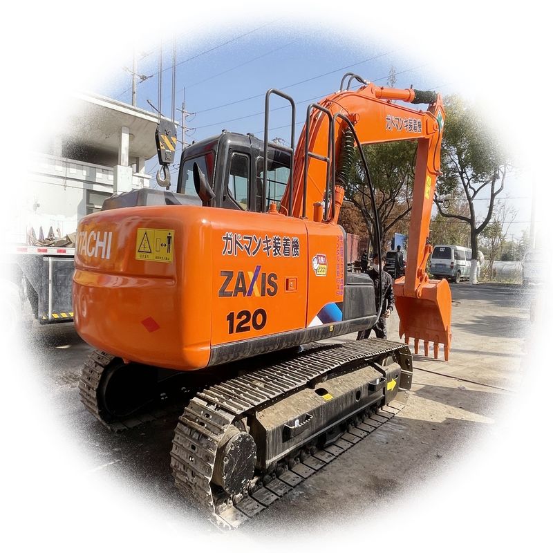 machine d'occasion machine d'excavation utilisée HITACHI 120 à bas prix à vendre
