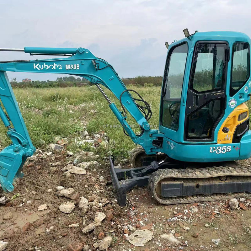 Temps de travail réduit Excavateur Kubota U35S vente d'excavateur d'occasion avec moteur et pompe de haute qualité Excavateur d'occasion machines d'occasion bon marché