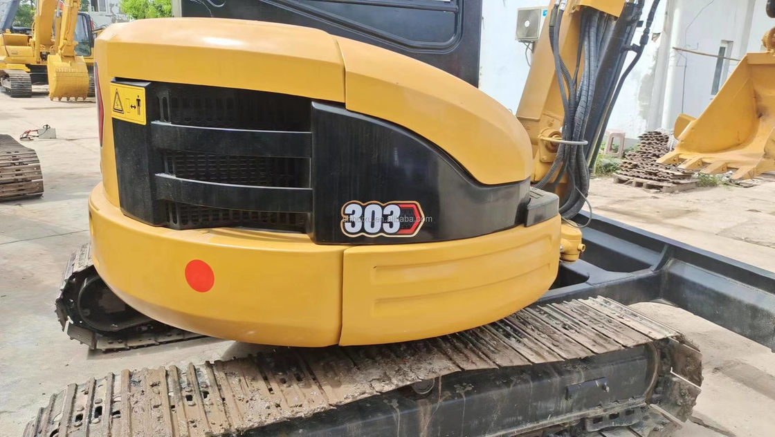Mini-excavatrice utilisée CAT303 avec cabine de conduite