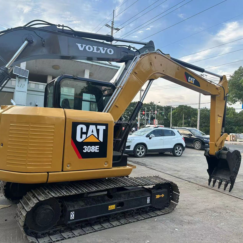 Excavateur d'occasion CAT 308E excavateurs d'occasion excavateur d'occasion machines d'occasion de 8 tonnes excavateur d'occasion excavateur hydraulique à rampe excavateur d'occasion à vendre