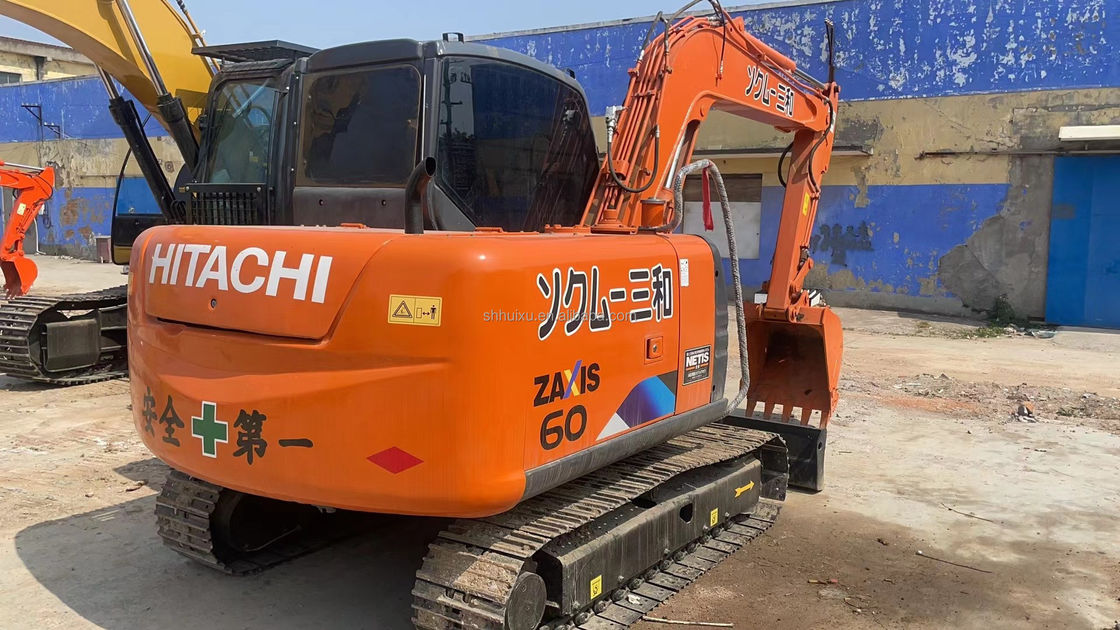 La qualité de Hitachi utilisé zx60 6 tonnes mini-pelles 60 modèle d'occasion peinture originale min I pelles Hitachi