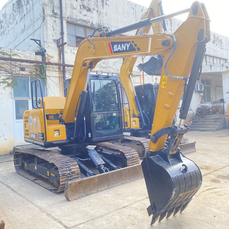 Chine Excavateur Sany d'origine utilisée 75c SY75C-10 SY75C-8 SY75C-9 Mini Excavateur 8 Tonnes