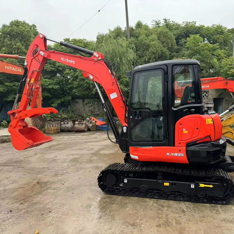 Excavateur d'occasion à bas prix 6,5 tonnes hydraulique KUBOTA KX165 creuseuseuse d'occasion KUBOTA165 excavateurs originaux japonais à vendre