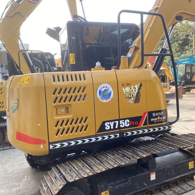 Chine Excavateur Sany d'origine utilisée 75c SY75C-10 SY75C-8 SY75C-9 Mini Excavateur 8 Tonnes