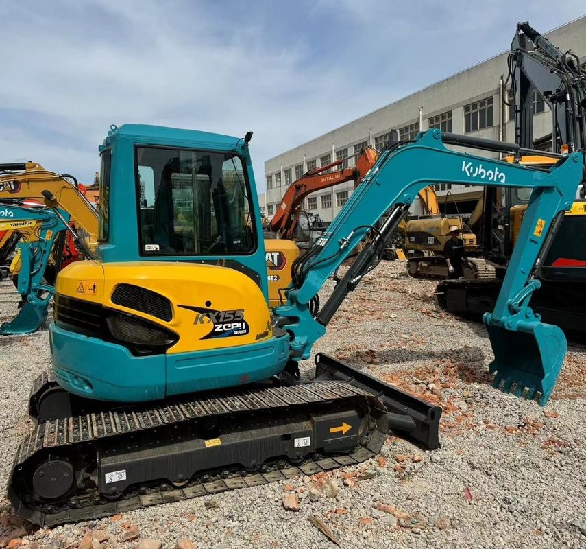 Excavateur à rouleaux d'occasion Kubotad 155 Bonne qualité machines de construction japonaise Mini Kubota 155 Avec un prix bon marché