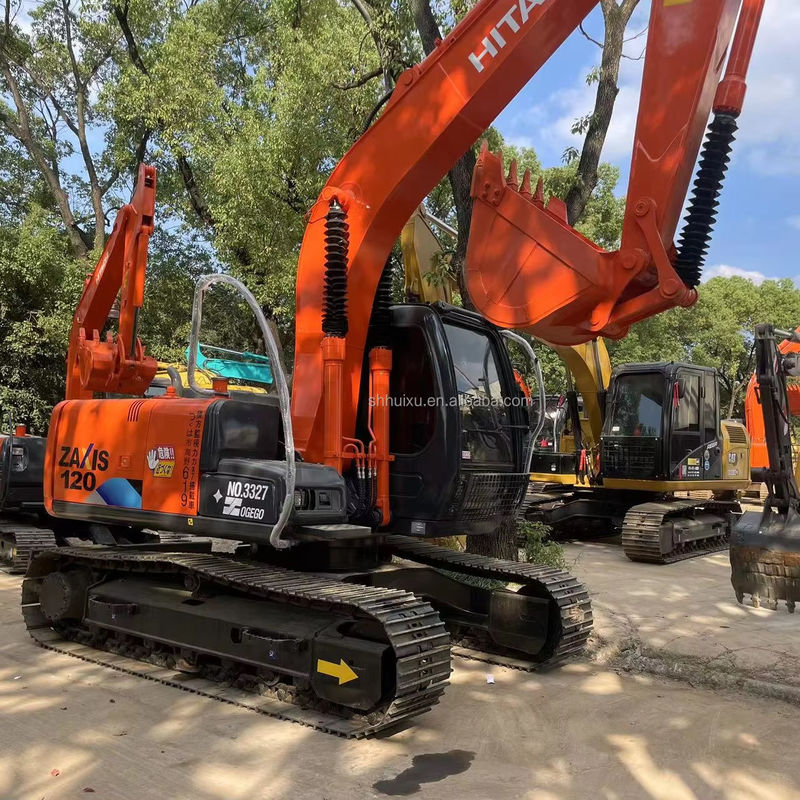 12000kg Zx120 Excavateur Hitachi d'occasion d'occasion avec peinture d'origine 0,51m3