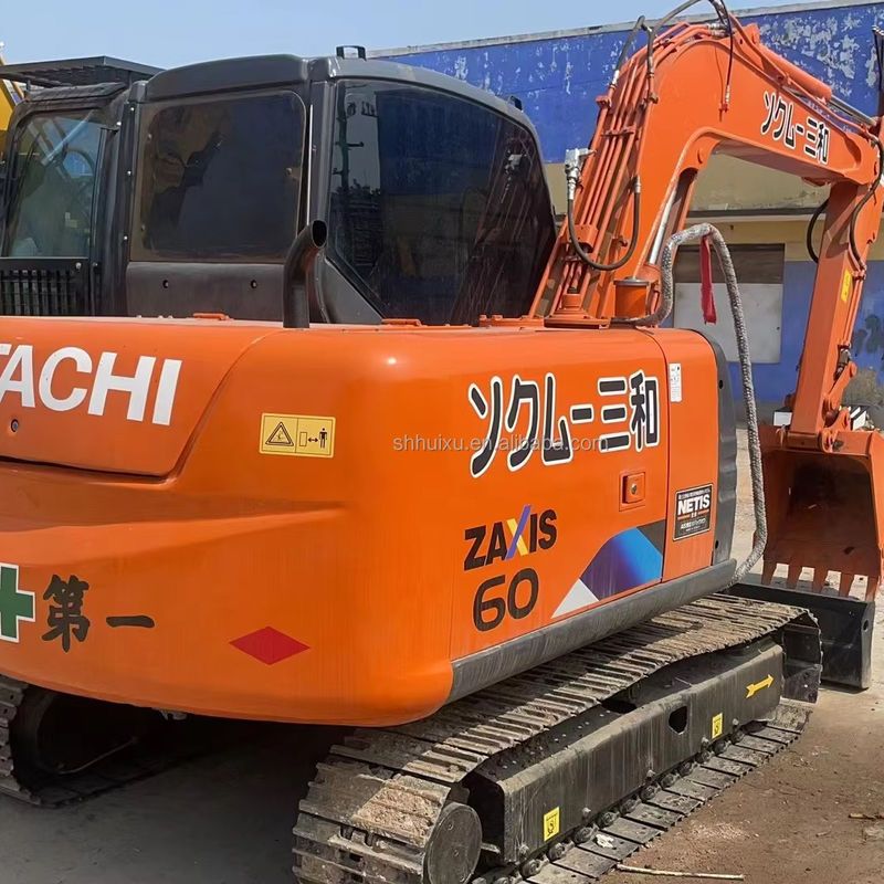 6000KG Zx60 Excavatrice utilisée Hitachi Couleur originale Mini Excavatrice utilisée Hitachi