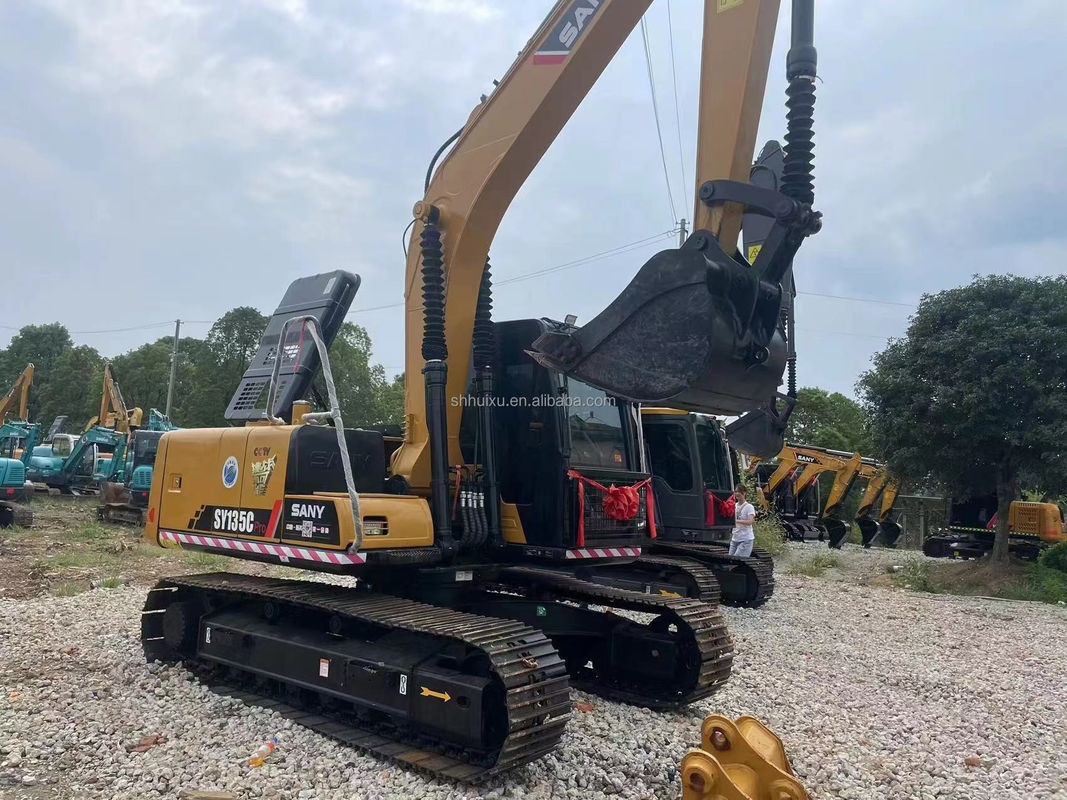 Excavateur d'occasion de 13 tonnes Sany 135 Excavateur d'occasion 1,4m3 Capacité de seau
