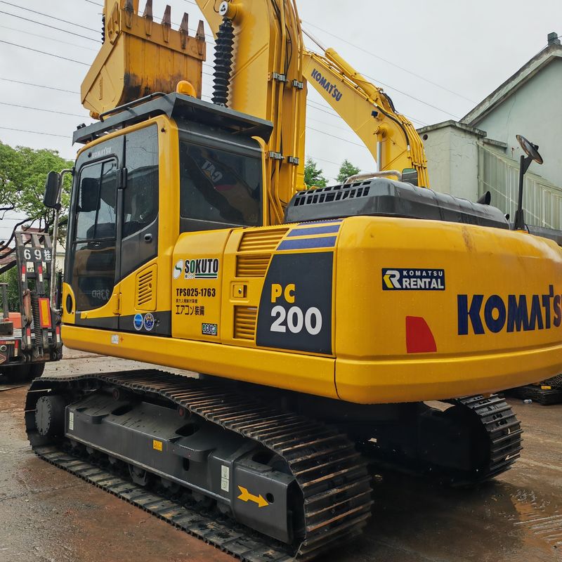 NOUVEAU 90% utilisé excavateur à rampe Komatsu pc200-8 prix d'usine en stock meilleure qualité machines de construction d'occasion