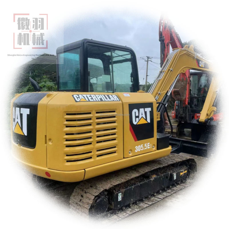 Nouveau modèle Excavateur d'occasion CAT 305.5 CAT 305.5E2 mini-excavateur à vendre