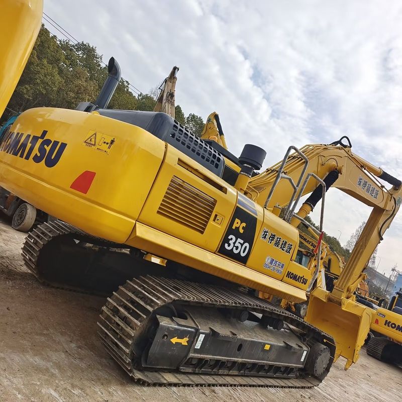 couleur originale de l'excavateur utilisé komatsu pc350-7/excavateur de seconde main komatsu pc350-7 en vente