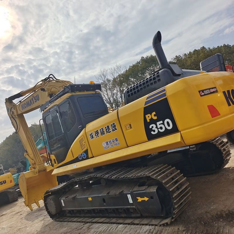 couleur originale de l'excavateur utilisé komatsu pc350-7/excavateur de seconde main komatsu pc350-7 en vente