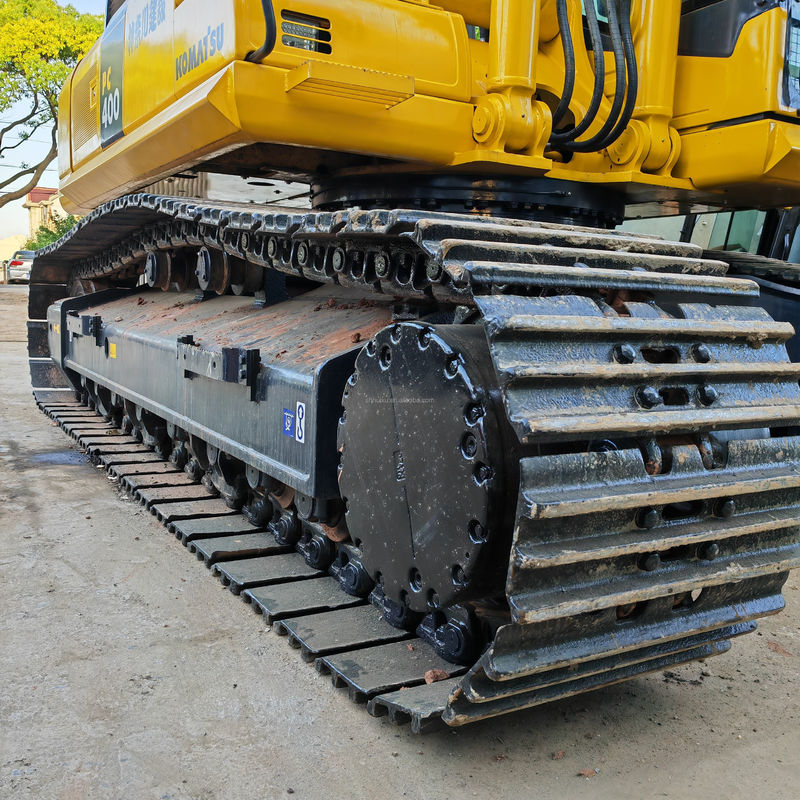 En stock, une excavatrice utilisée Komatsu pc400/seconde, de main, couleur originale, utilisée Komatsu pc400 en vente.
