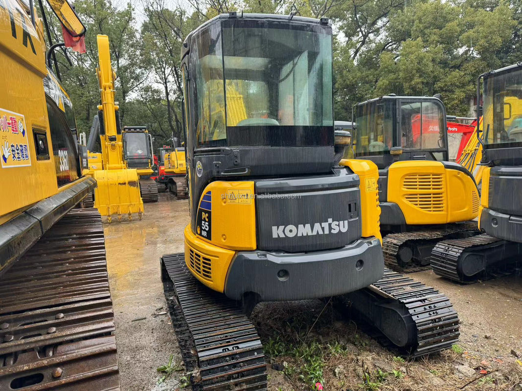 5.5T Mini Excavateur utilisé Excavateur utilisé Komatsu Pc55 2450mm 1760mm 0.15m3