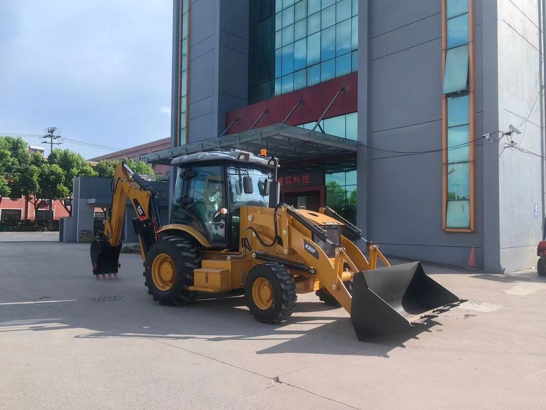 Excavateur d'occasion Caterpillar CAT420F machine de peinture routière/ tracteur japonais d'occasion machine routière moteur en bon état