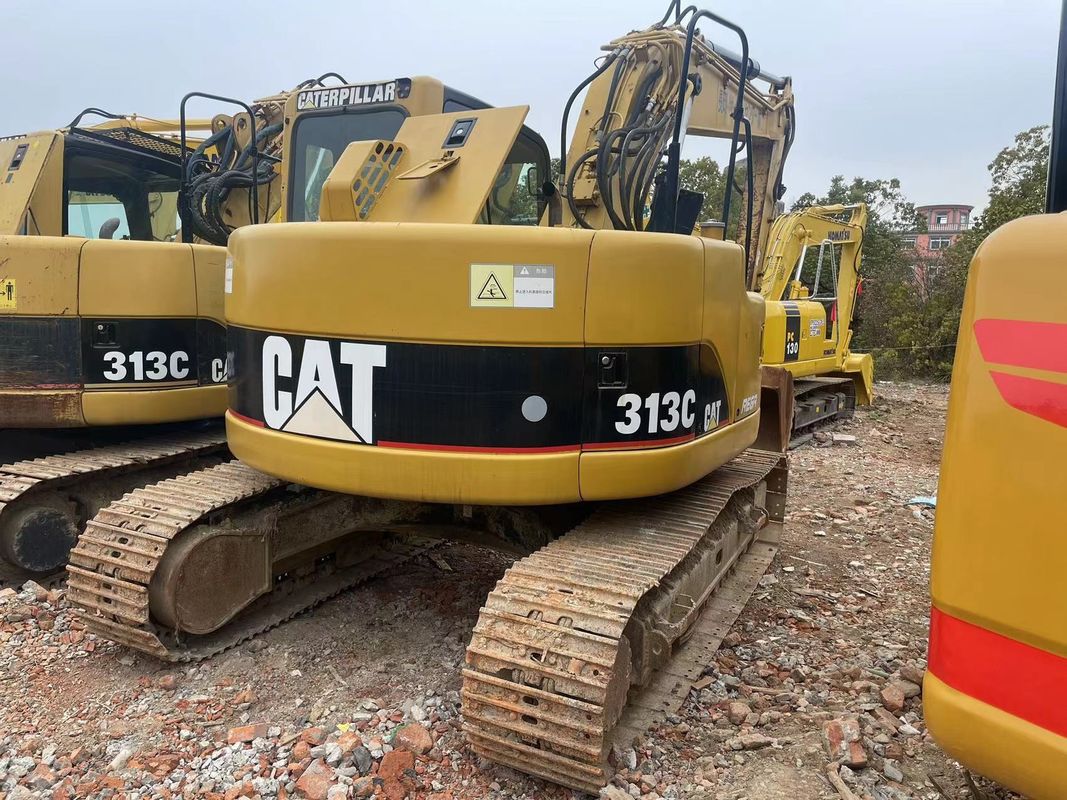 Excavateur de 13 tonnes utilisé cat 313c/puissance de creusement élevée excavateur d'occasion cat 313c
