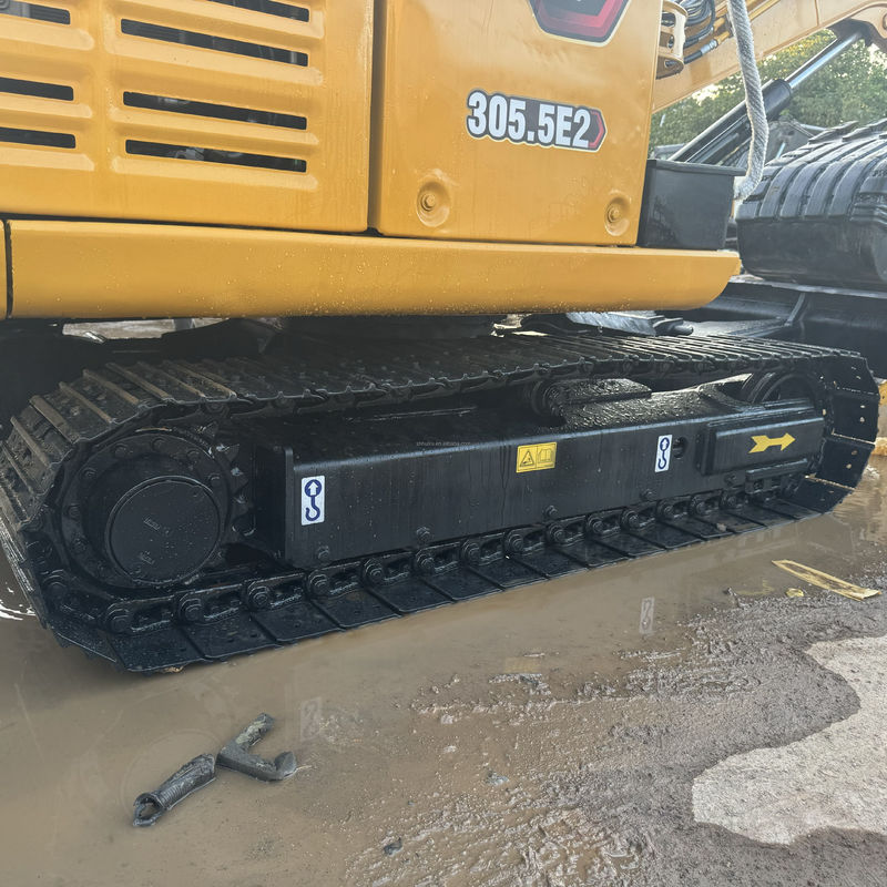 Bon état CAT 305.5 excavateur chenille 305.5E2 306 307 excavateur avec dozer, mini excavateur d'occasion CAT vente à chaud en stock