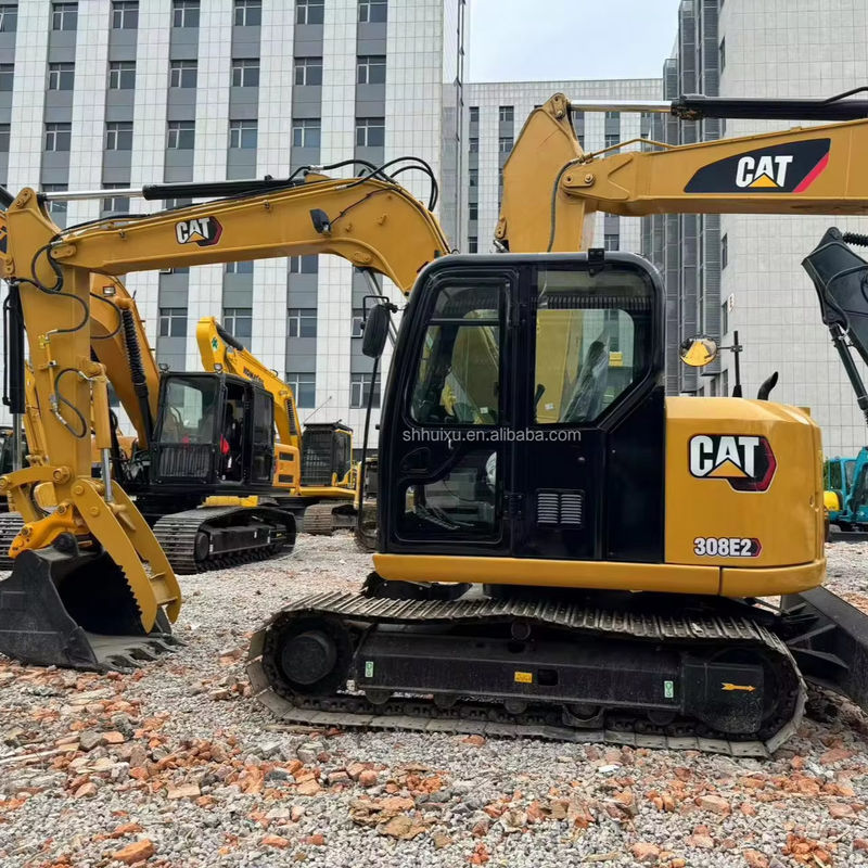 couleur jaune puissance du moteur utilisée cat308e excavateur utilisé cat308e d'occasion