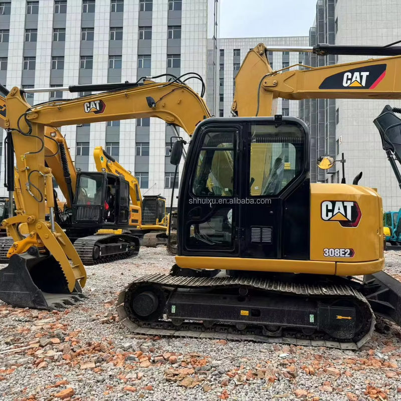 couleur jaune haute puissance de creusement utilisé cat308e/excavateur à la seconde main cat308e en vente