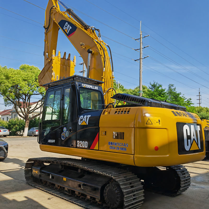 20 tonnes de puissance de creusement utilisée excavateur cat320d/de seconde main bon marché prix utilisé cat 320d en vente