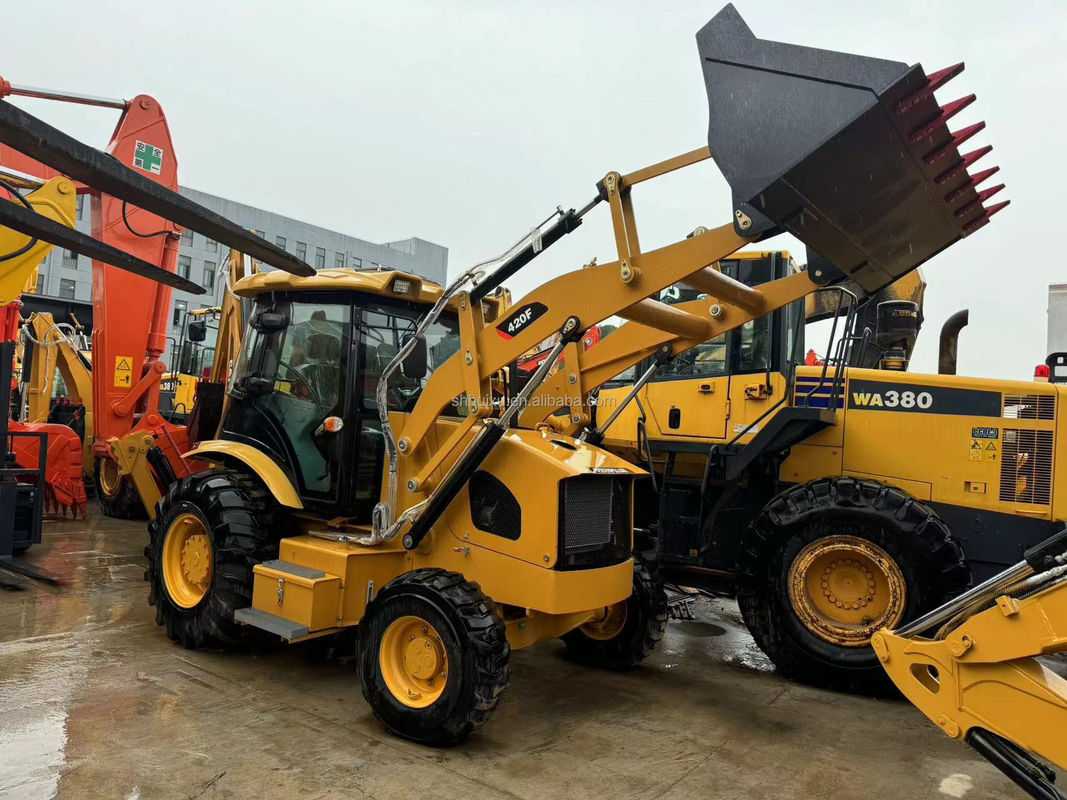 machines de construction usagées cat 420f/ peinture originale prix bon marché cat 420f à vendre