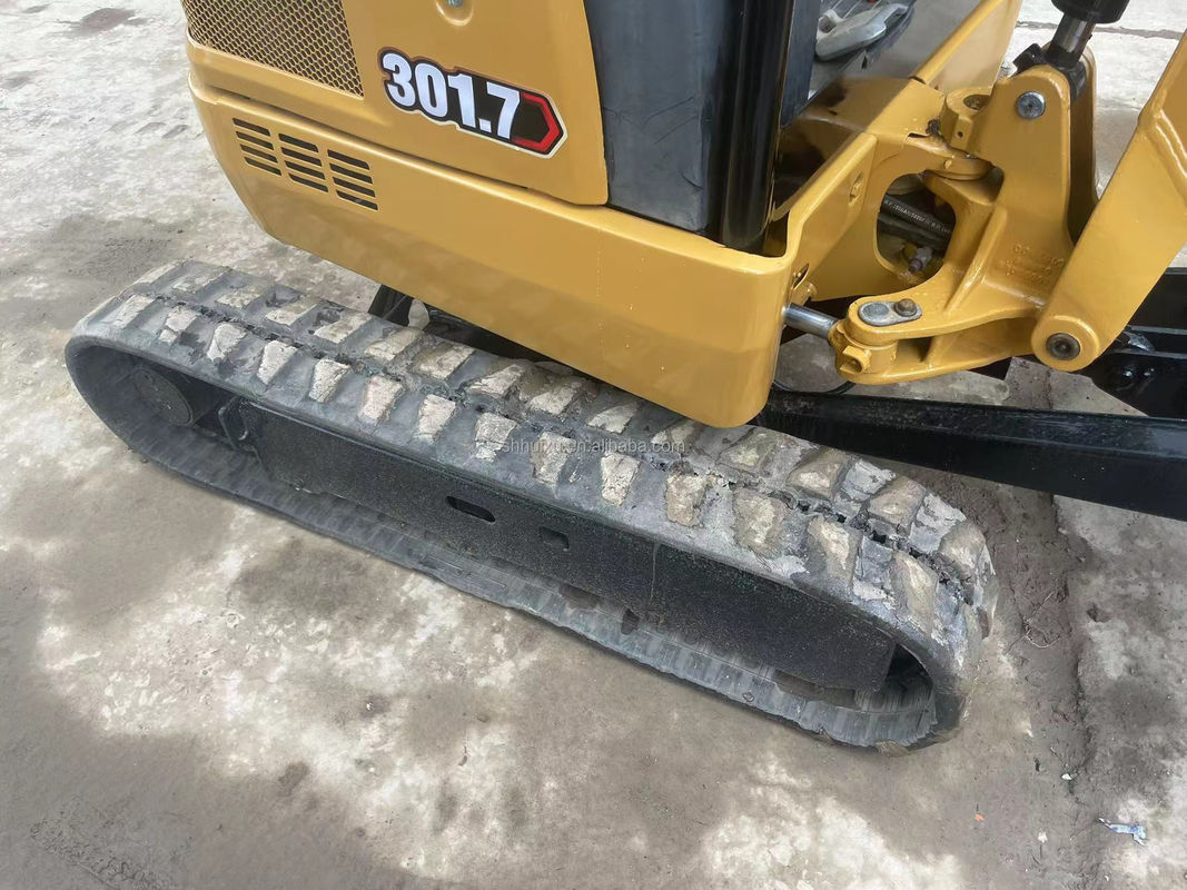 mini-excavateur cat301.7 utilisé avec voie en caoutchouc/mini-excavateur cat301.7 d'occasion avec prix bon marché à vendre